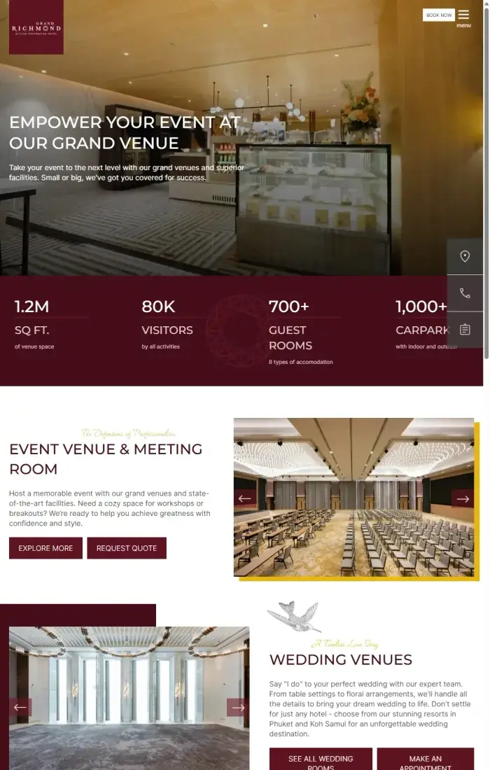 Grand Richmond website screenshot