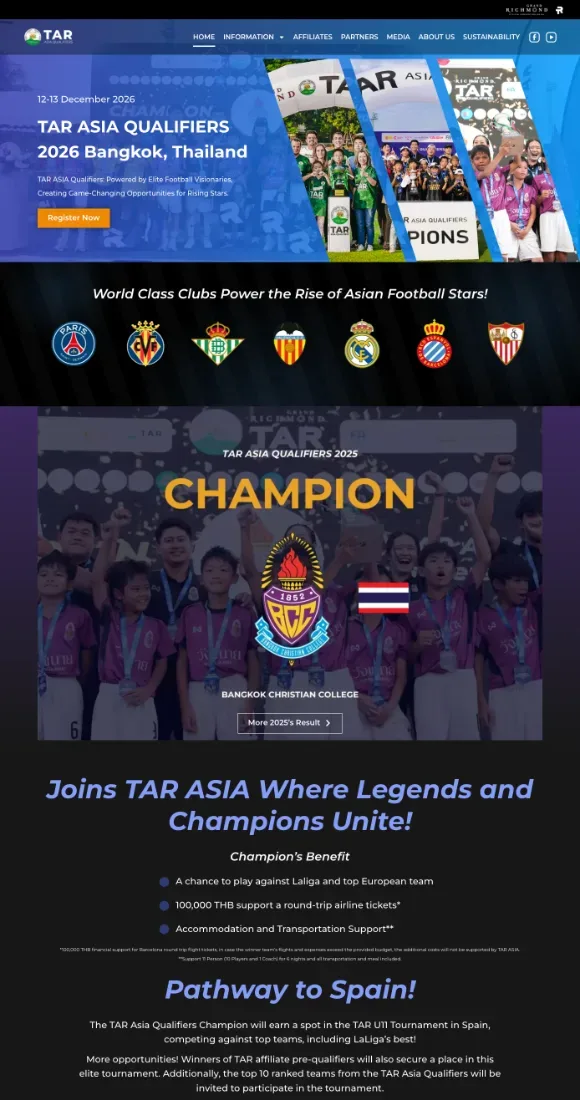 Tar Asia website screenshot